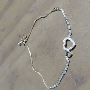 Heart Gold Plated CZ Bracelet